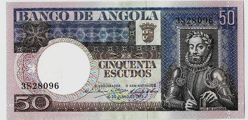 Fk Billete Angola 50 Escudos 1973 P-105 Sin Circular. 0