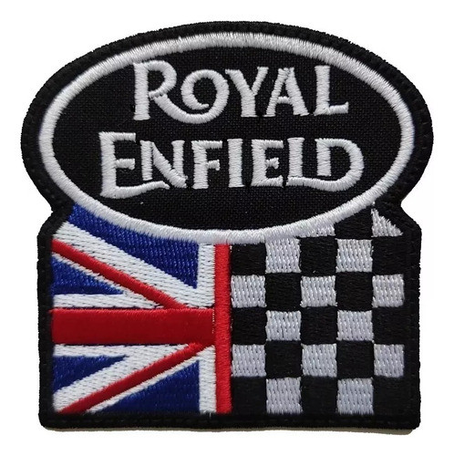 Parche Aplique  Bordado Termoadhesivo Royal Enfield  8cms 1