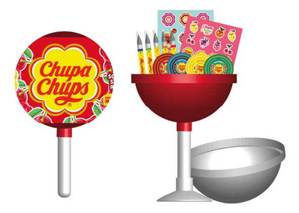 Set De Papeleria Con Stickers Chupa Chups 0 Set De Papeleria Con Stickers Chupa Chups 0
