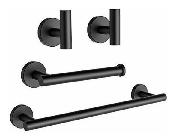 Set De 4 Accesorios Para Baño Ushower - Negro Mate 0