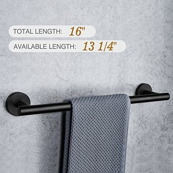 Set De 4 Accesorios Para Baño Ushower - Negro Mate 1