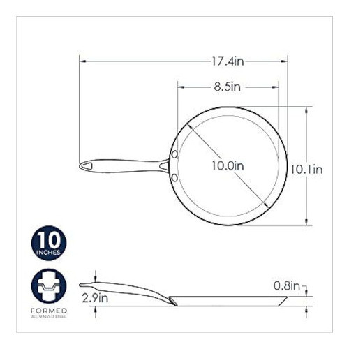 Nordic Ware 03460 Pan De Crepe De Acero Francés Tradicional 1