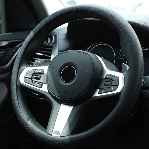 Cubre Volante + Funda Llave Silicona - Jeep 4 Botones Negro 1