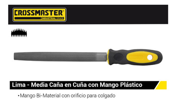 Lima Media Caña En Cuña Fina 6 Pulgadas Crossmaster 9968306 1