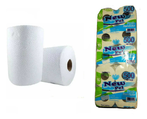 Pack Papel Higienico 500mts + Rollo De Cocina X 8uni 0