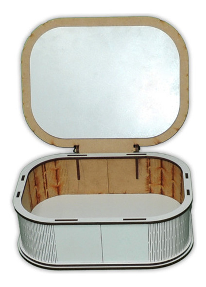 Caja C/tapa Mdf Fibroplus Blanco 21x16,8x6,6 Cm 1 Un 0 Caja C/tapa Mdf Fibroplus Blanco 21x16,8x6,6 Cm 1 Un 0