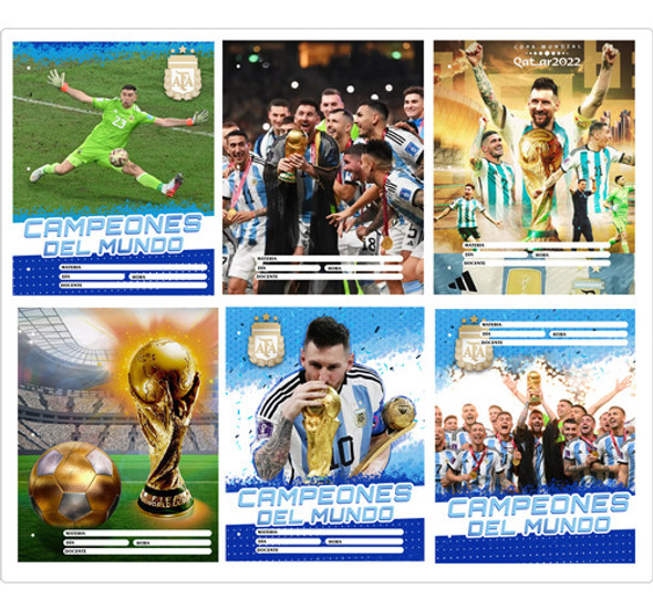 Separadores Carátulas Imprimible Argentina Mundial Campeones 1