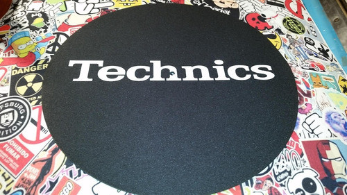 1 Technics Negro Clasico Slipmat Para Bandeja Latex Lo Mejor 1