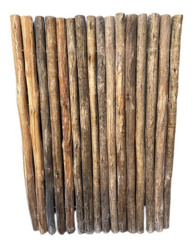 Panel De Varas Eucalipto Cañas Cercos Palos Postes Madera 0