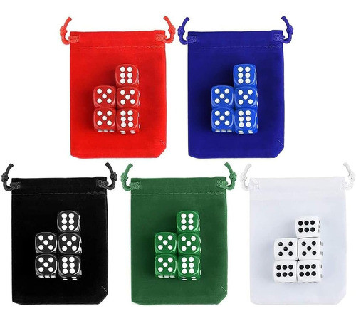 Juego De Dados De 25 Piezas De 6 Caras De 5 1
