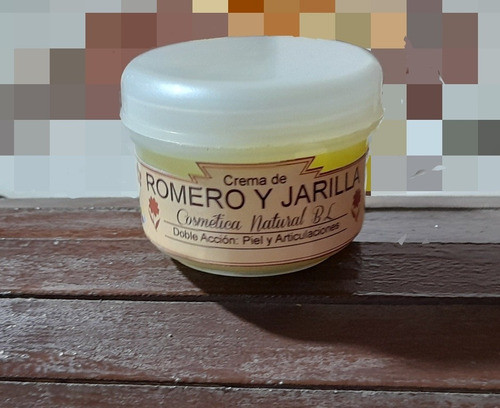 Crema Natural De Romero Y Jarilla. Cosmética Natural B.l. 1