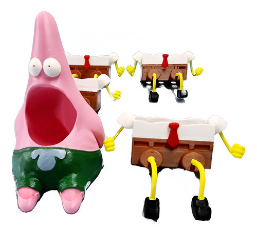 Set Porta Esponja Bob Esponja Y Patricio Estrella 3d Oferta 0