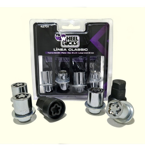 Tuerca Antirrobo Toyota Corolla Rhino Wheel Locks Classic 1