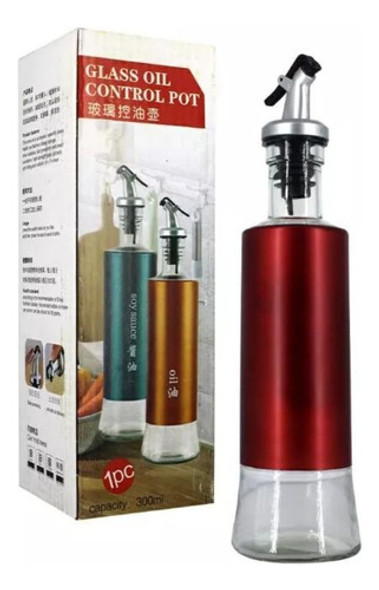 Botella Vinagrera/aceitera Vidrio Pico Vertedor 300 Ml 1