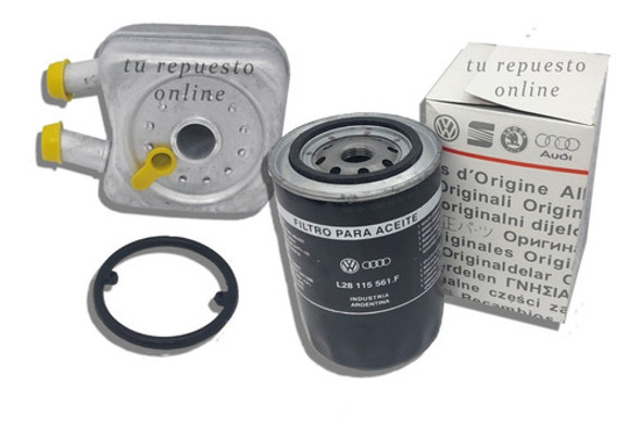 Enfriador De Aceite + Filtro Vw Polo Caddy Golf 1.9 Diesel 0