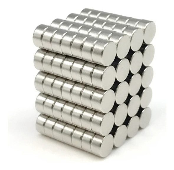 Imanes De Neodimio 6x3 Mm Super Potentes Niquelados X 20 0