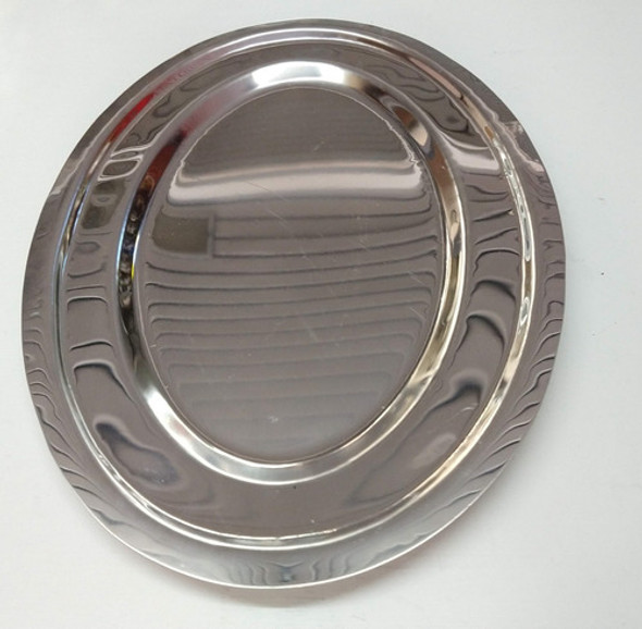 Bandeja Fuente Oval 38 Cm Acero Inoxidable 0