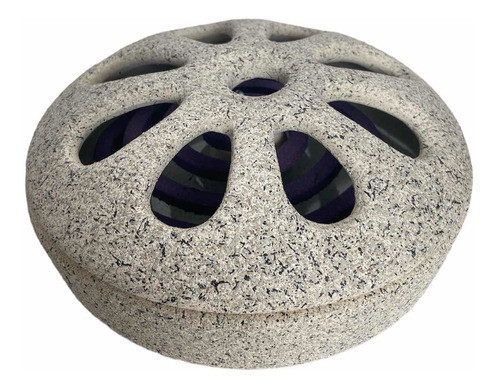 Porta Espiral Mosquito De Ceramica +1 Espiral Color Piedra N 0