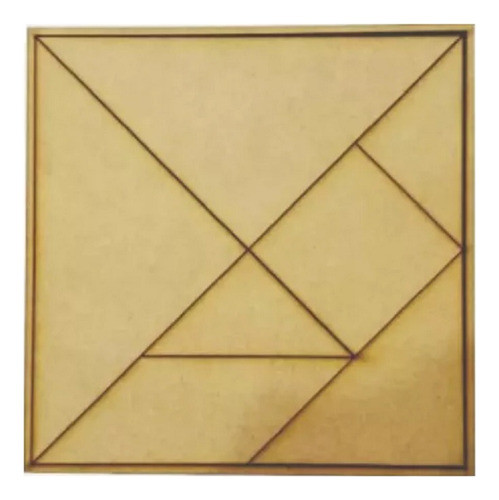 Tangram Juego Didáctico Con Base X10 Unidades Fibrofacil 1