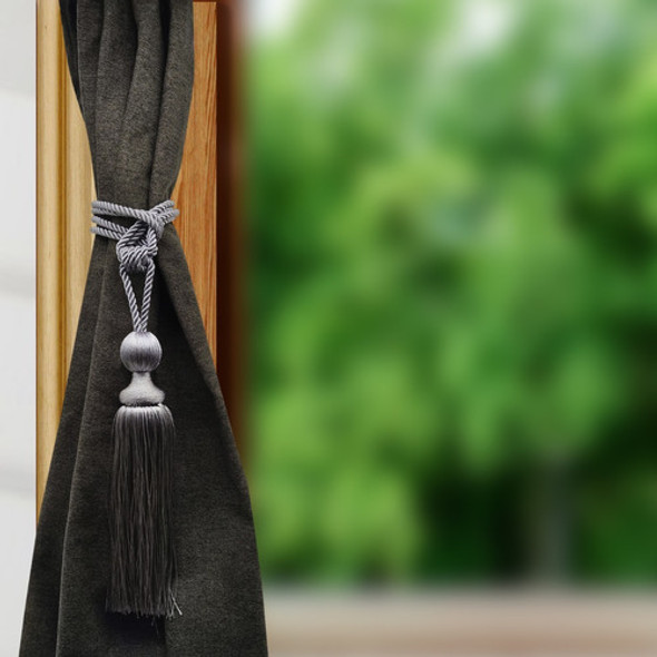 Borla De Hilo Decora Cortinas Agarraderas Artesanales Oferta 1