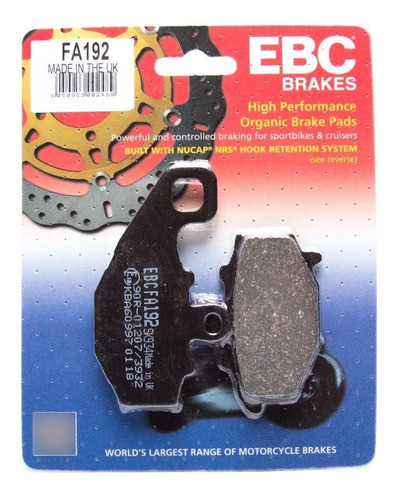 Pastilla Freno Tras Cf Moto Nk 650 Ebc Fa192 0