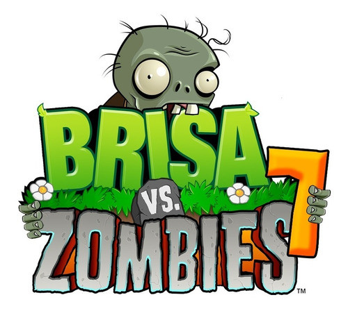 Logo Con Nombre Del Cumpleañero De Plantas Vs Zombie 1