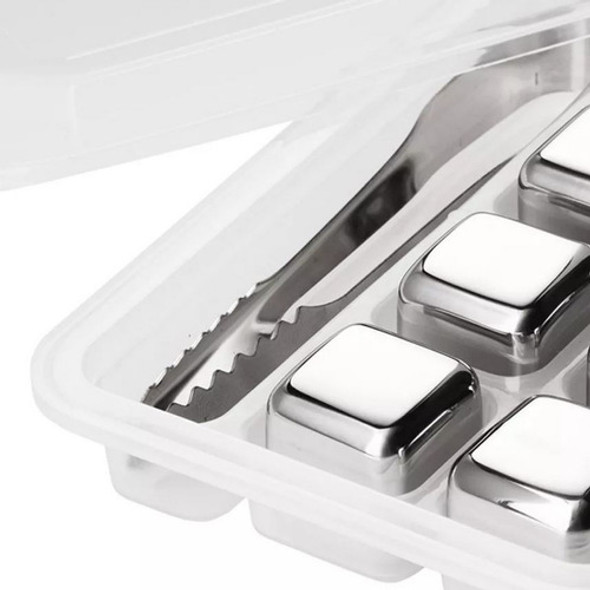 Cubitos Hielo Acero Inox Con Pinza 6 Unidades Reutilizables 1 Cubitos Hielo Acero Inox Con Pinza 6 Unidades Reutilizables 1