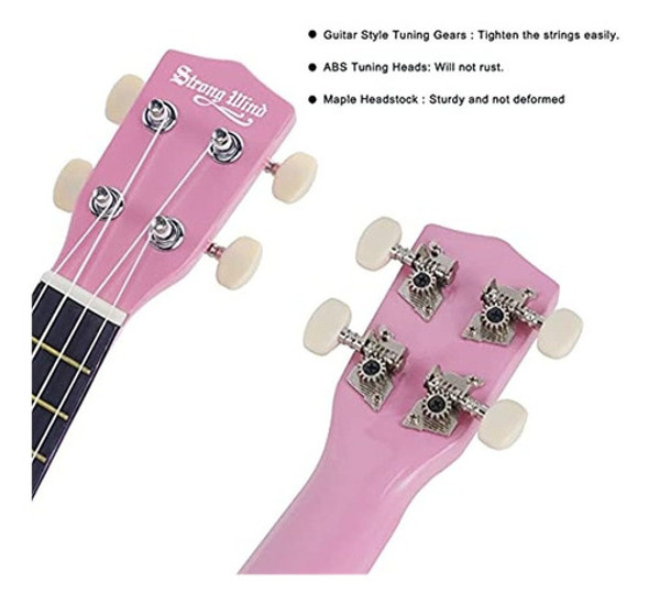 Ukelele Soprano De Viento Fuerte Para Principiantes Ukeleles 1