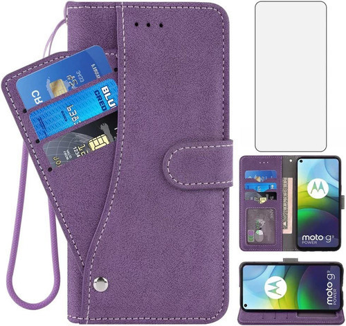 Funda Tipo Cartera Para Moto G9 Power 0