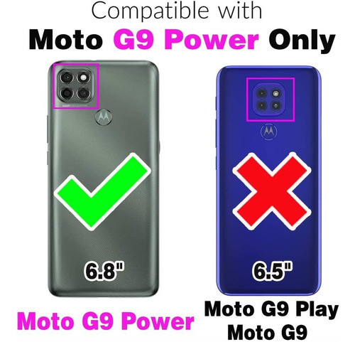 Funda Tipo Cartera Para Moto G9 Power 1
