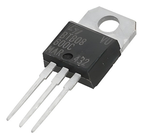 Btb08-600c Btb08 Triac 8a 600v Ig=25ma To-220 X 50 Unidades 0