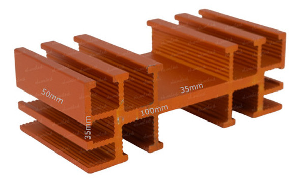 Disipador Zd8 X 50mm R.t. 2.20º C/w (100x35x50mm) 0