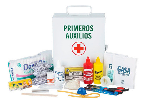 Botiquín Primeros Auxilios De Metal Eversafe 35 Elementos Oficina Empresas Modelo Cb 0