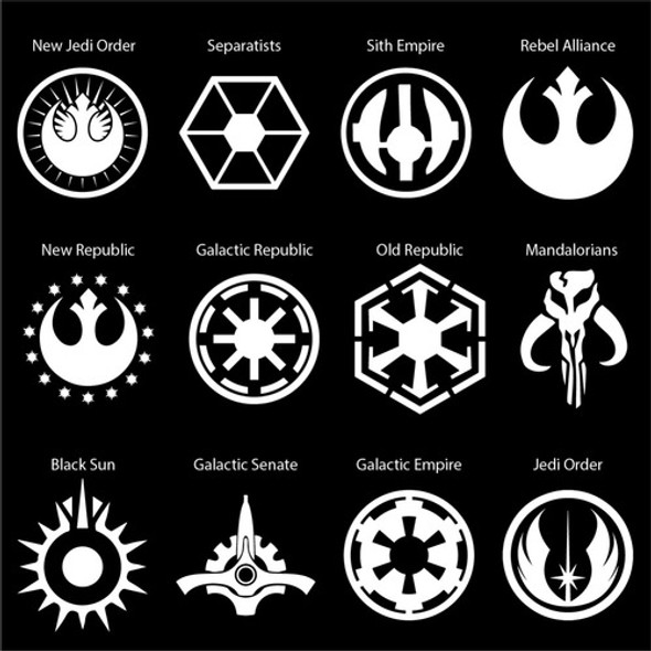 Star Wars Insignias Calco Vinilo Sticker 0