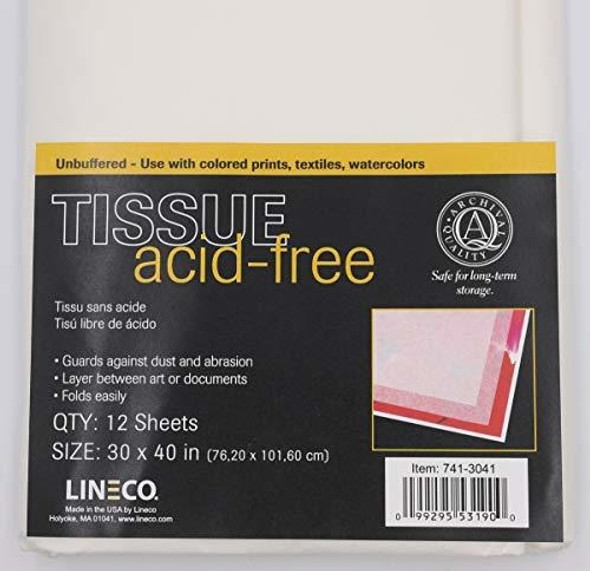 Papel Tisu Sin Acido Y Bufer  Para Almacenar 76 X 102 Cm 12u 1
