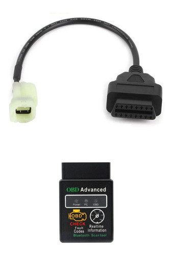Kit Scanner Kawasaki Versys 300. Adaptador 4 Vías + Scanner 0