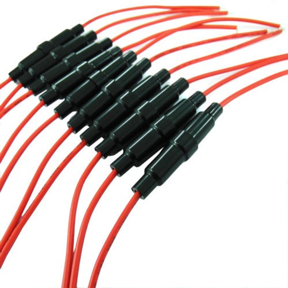 10 Piezas Agc 6x30mm Fusible Titular Caso In-line Rosca Con 0