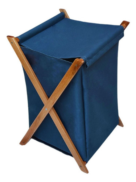 Cesto Canasto Ropa Sucia Laundry Organizador Plegable Madera 0