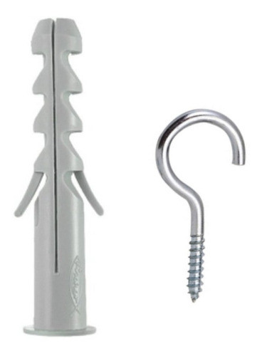 Piton Gancho Abierto Fischer Ac Zincado Tp3/8 C/tarugo X25u 1