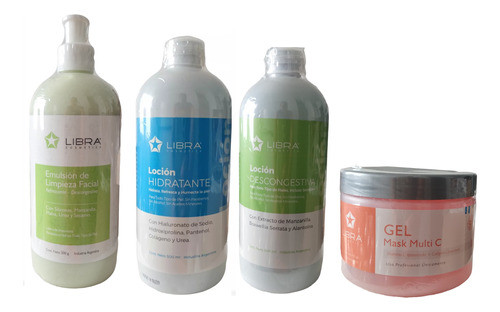 Combo Facial Profesional Cosmetología Rostro Libra Cosmetica 0