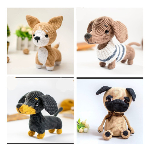 Amigurumi Patrones Guias Perritos Tiernos Crochet 1