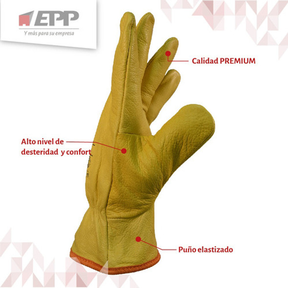 Guante Lincoln Vaqueta Premium Talle 11 De Pascale 1