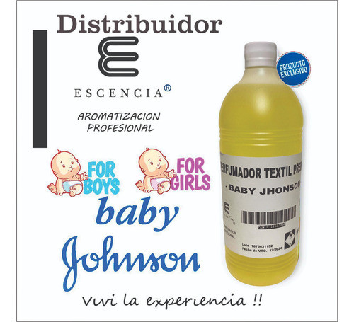 Perfumador Textil  Baby Johnsons Distribuidor Escencia 1