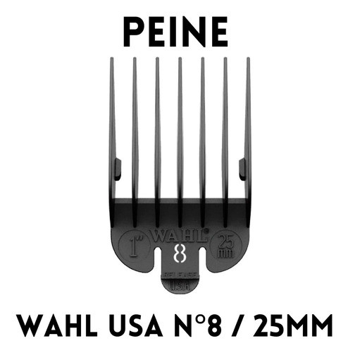 Peine Alza Original Wahl Profesional Usa N°8 / 25mm 1