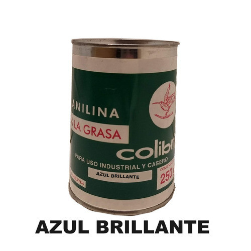 Anilina A La Grasa Colibri X 250 Grs Azul Brillante 1