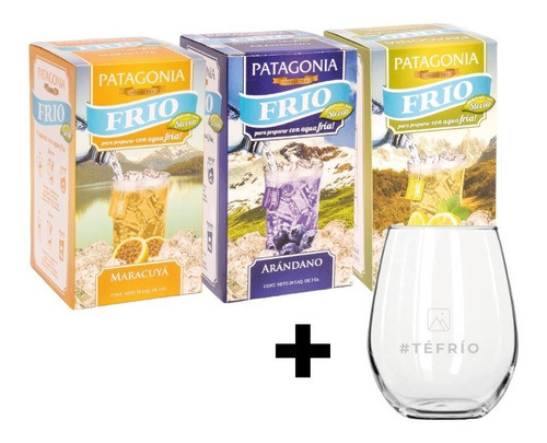 Combo Té Frio Patagonia - Linea Completa + Vaso 0
