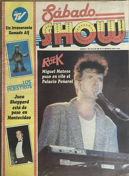 Sábado Show, Miguel Mateos Y Zas, 1987, 20 Pág, Cr04b2 0
