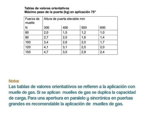 Piston A Gas De 100 Nw Para Puertas Elevables Herrajes 1