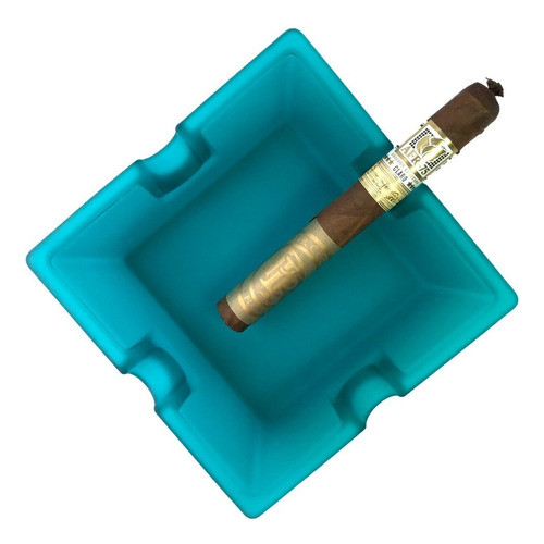 Cenicero Para 4 Cigarros Cuadrado Vidrio Regalo Mate Regalo 0