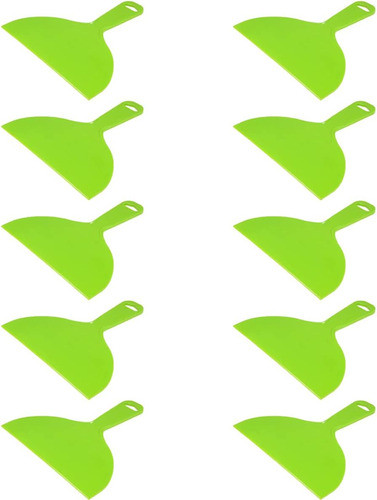 10 Espatulas Para Pintura De 8  Plastico Flexible Desecha... 0